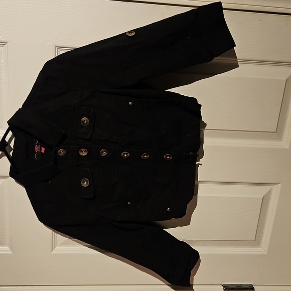 Neu Look Black long Sleeve  Medium Jean Jacket - Picture 4 of 5